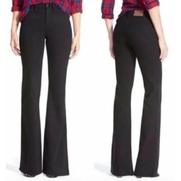 Madewell The Flea Market Flare Jean High Rise  Black NWT 32 - Picture 1 of 7